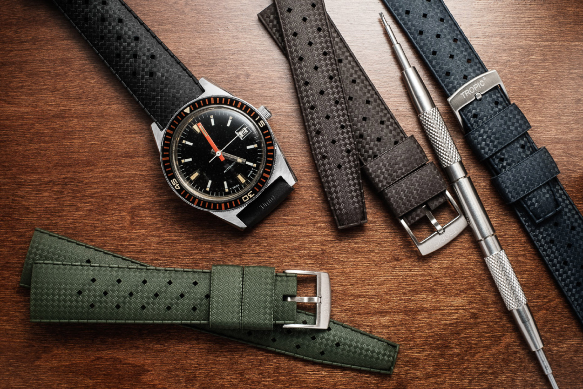 Genuine TROPIC rubber dive strap